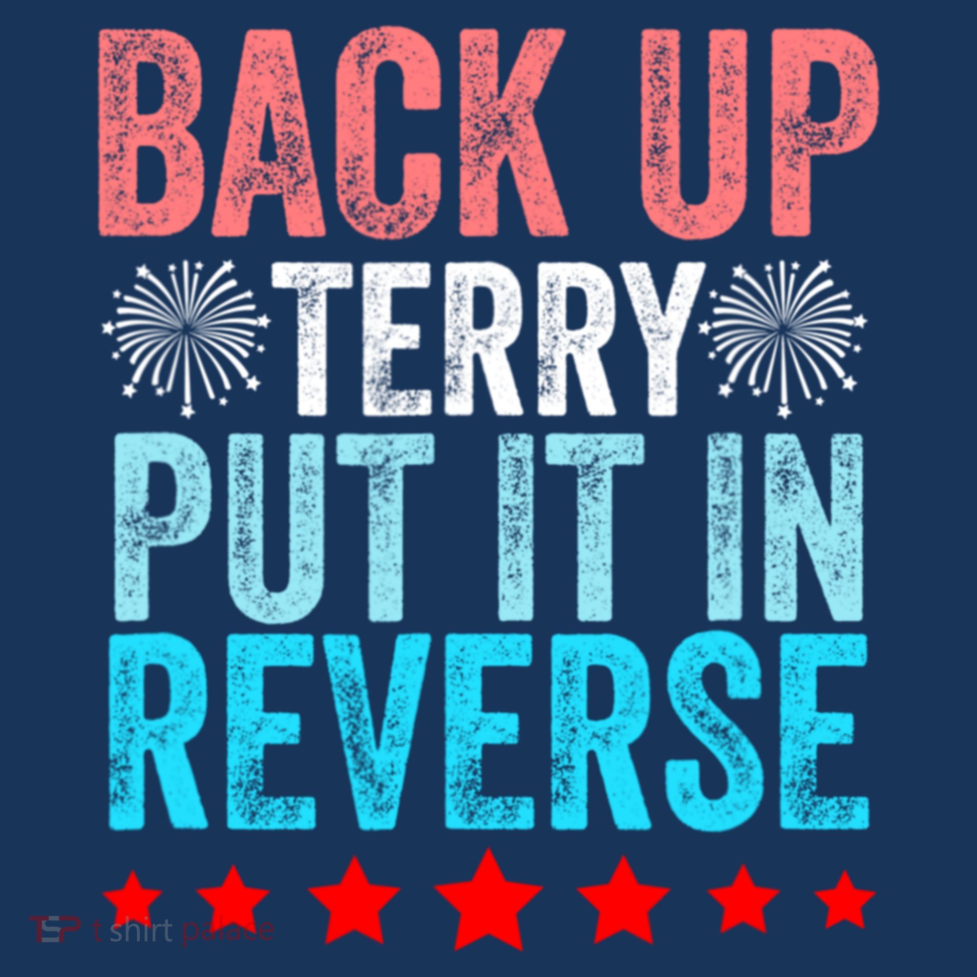 Retro Back Up Terry Put It In Reverse 4th Of July Fireworks Apron