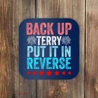 Retro Back Up Terry Put It In Reverse 4th Of July Fireworks Coaster thumb 0