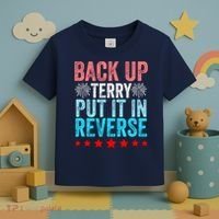 Retro Back Up Terry Put It In Reverse 4th Of July Fireworks Toddler T-Shirt thumb 3