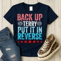Retro Back Up Terry Put It In Reverse 4th Of July Fireworks Women's T-Shirt thumb 3