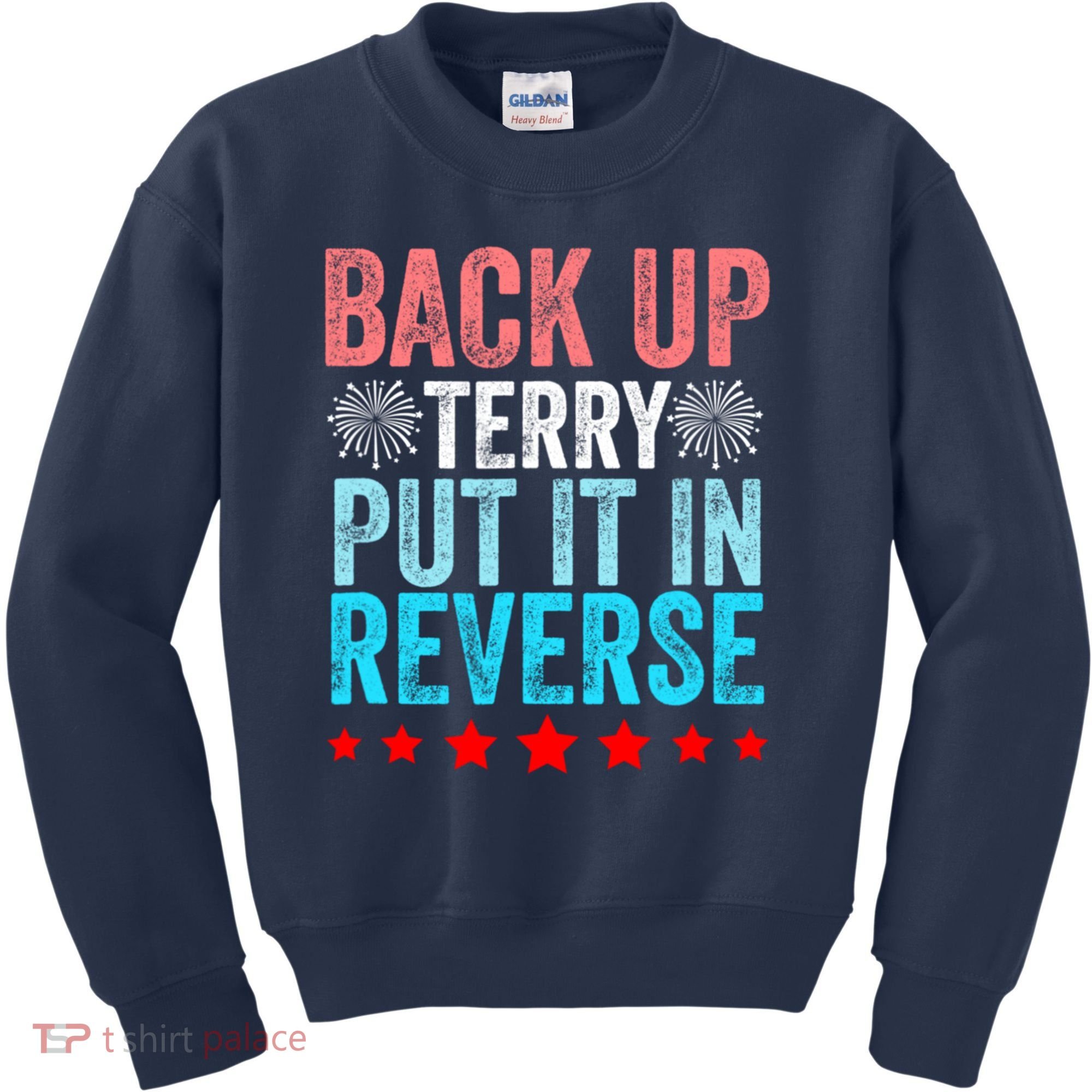 Retro Back Up Terry Put It In Reverse 4th Of July Fireworks Kids Sweatshirt