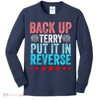 Retro Back Up Terry Put It In Reverse 4th Of July Fireworks Kids Long Sleeve Shirt thumb 0