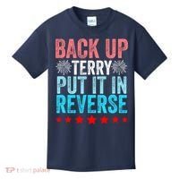 Retro Back Up Terry Put It In Reverse 4th Of July Fireworks Kids T-Shirt thumb 0