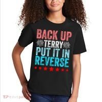 Retro Back Up Terry Put It In Reverse 4th Of July Fireworks Kids T-Shirt thumb 2