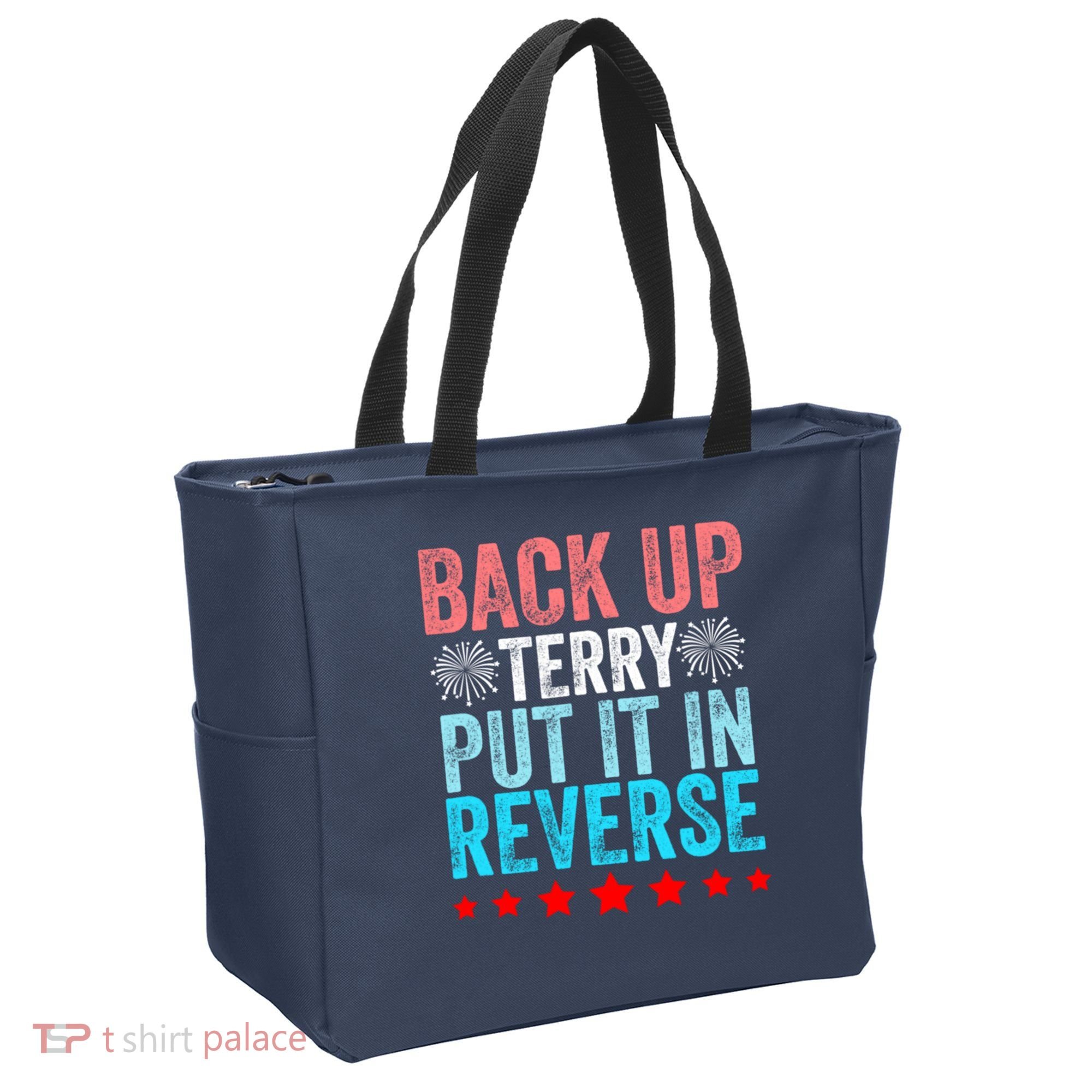Retro Back Up Terry Put It In Reverse 4th Of July Fireworks Tote Bag