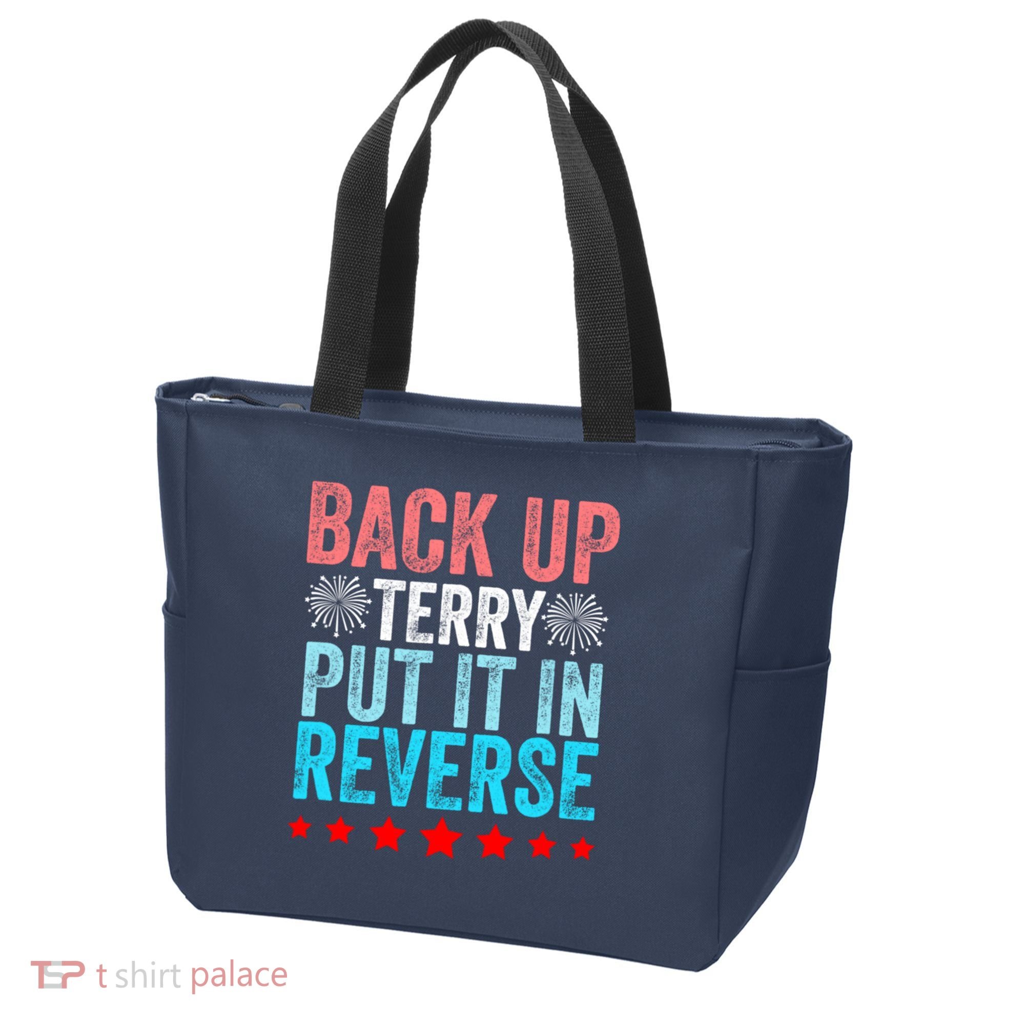 Retro Back Up Terry Put It In Reverse 4th Of July Fireworks Tote Bag