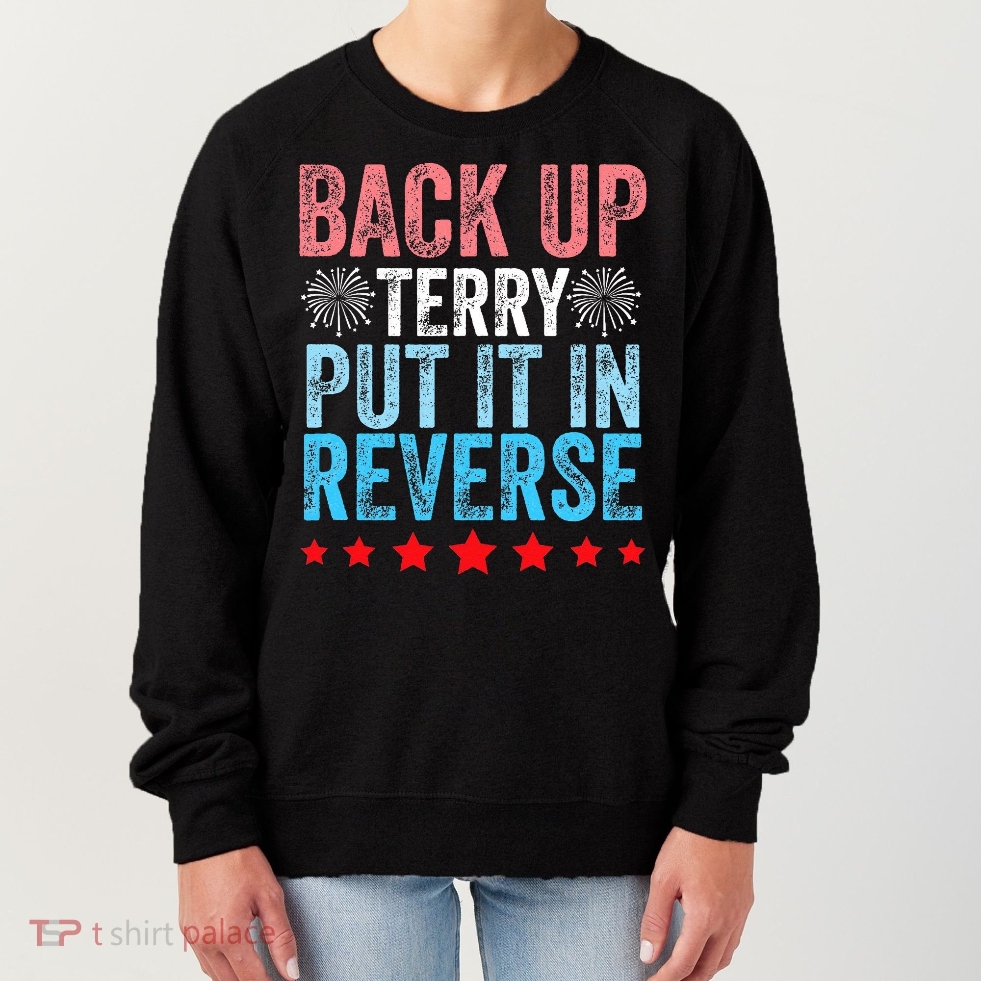 Retro Back Up Terry Back It Up Terry 4th of July Fireworks Women's Sweatshirt