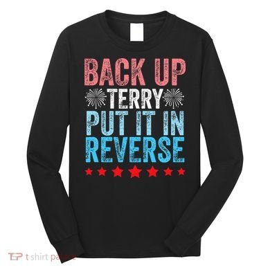 Retro Back Up Terry Back It Up Terry 4th of July Fireworks Long Sleeve Shirt