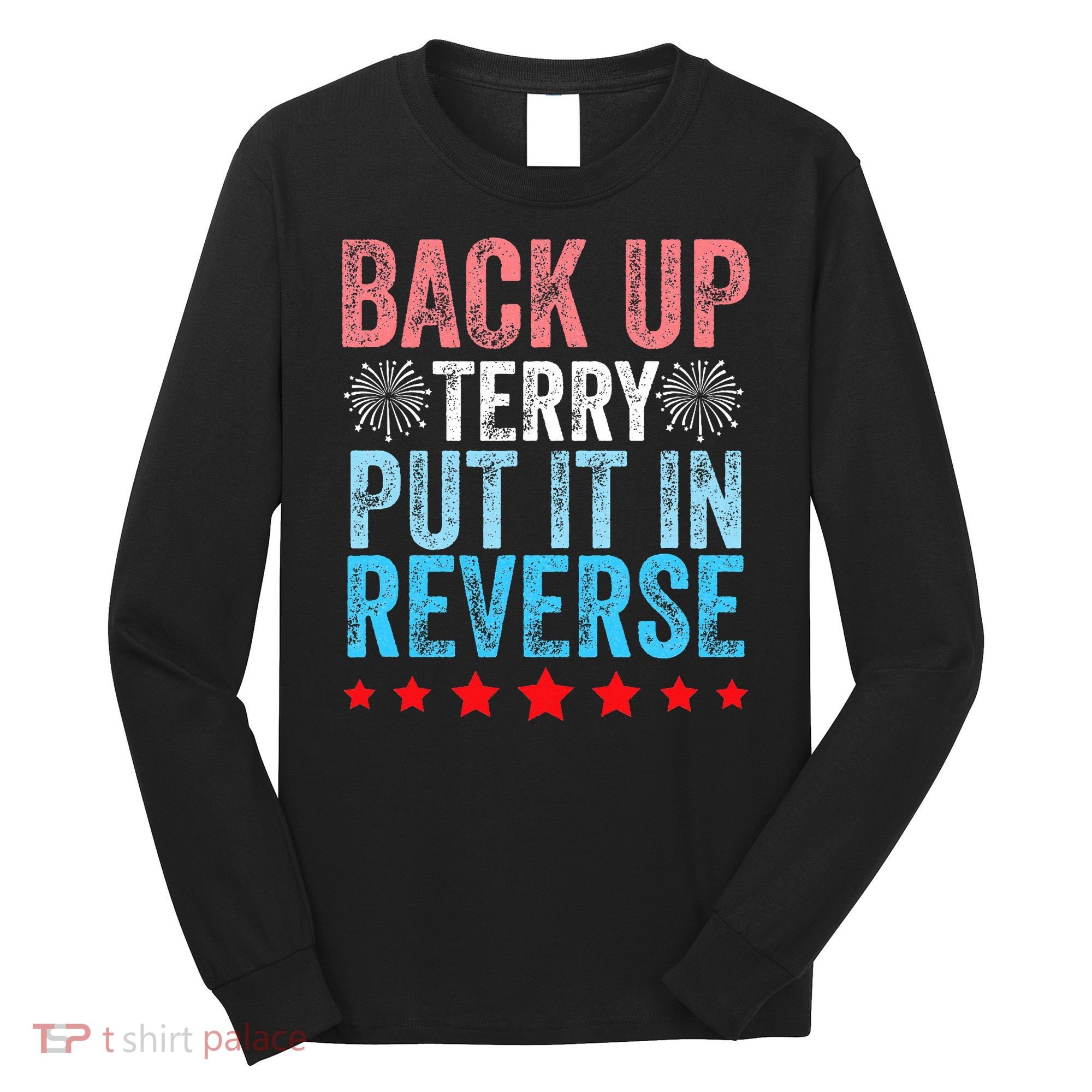 Retro Back Up Terry Back It Up Terry 4th of July Fireworks Long Sleeve Shirt
