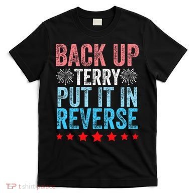 Retro Back Up Terry Back It Up Terry 4th of July Fireworks T-Shirt