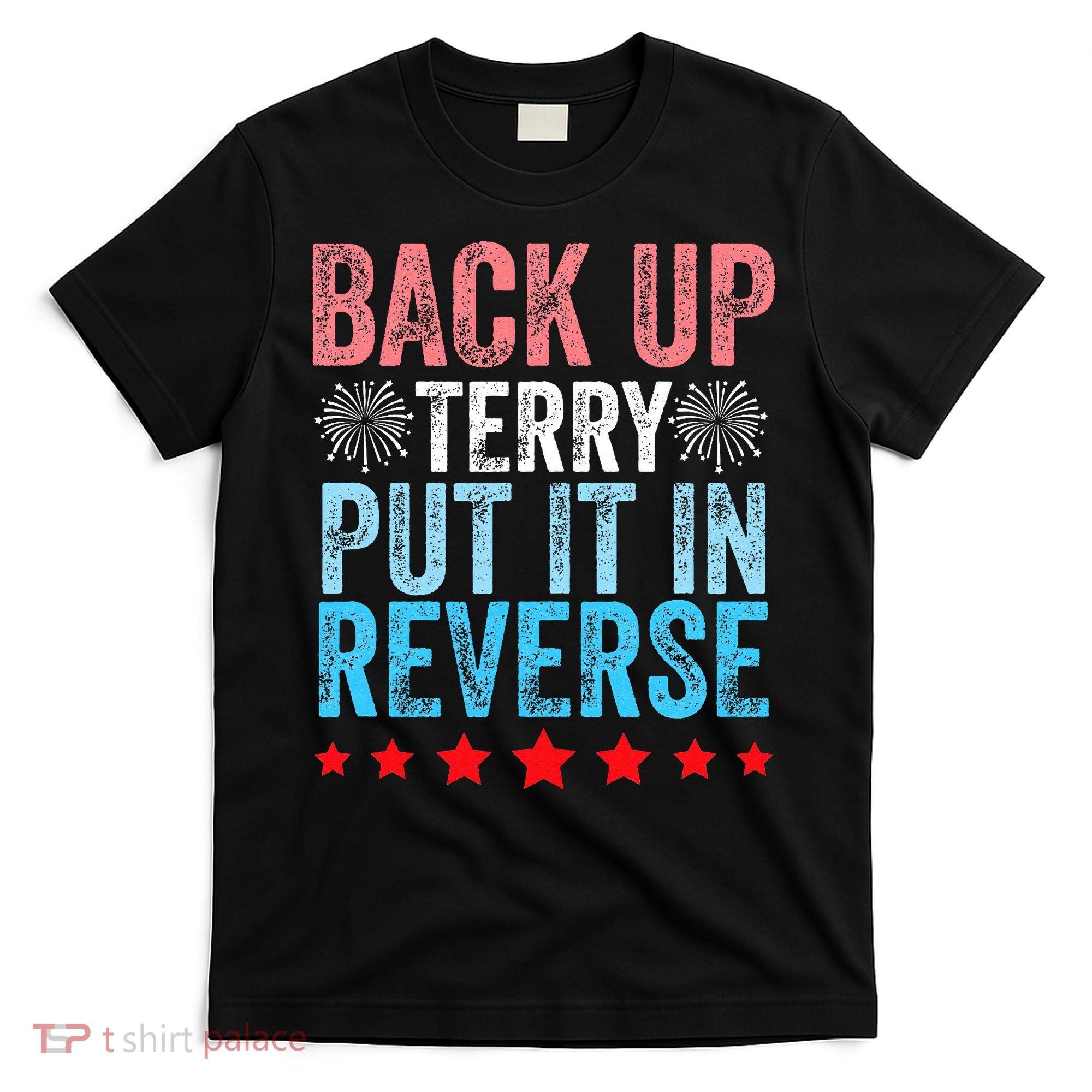 Retro Back Up Terry Back It Up Terry 4th of July Fireworks T-Shirt