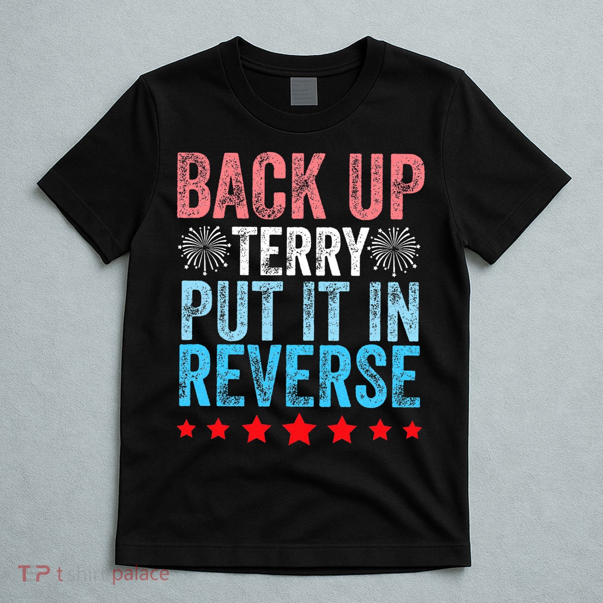 Retro Back Up Terry Back It Up Terry 4th of July Fireworks T-Shirt