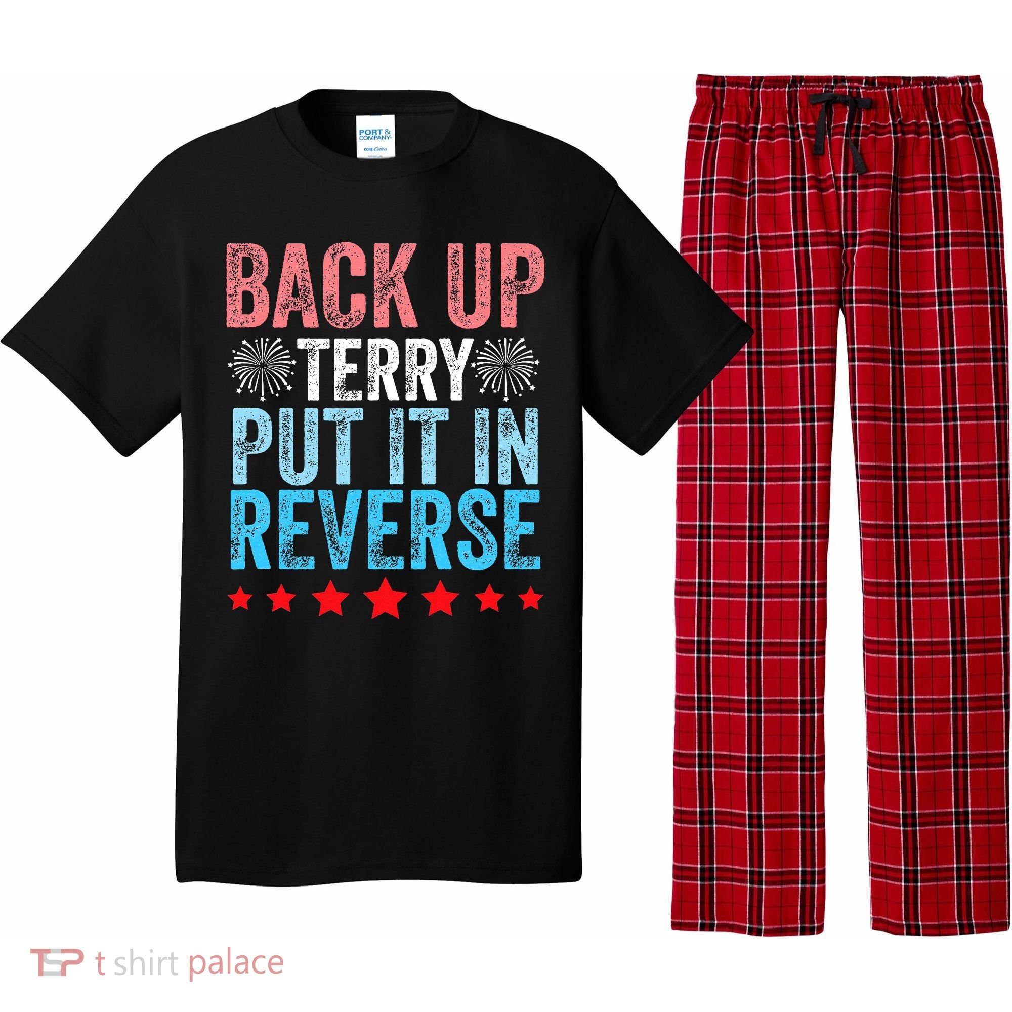 Retro Back Up Terry Back It Up Terry 4th of July Fireworks Pajama Set