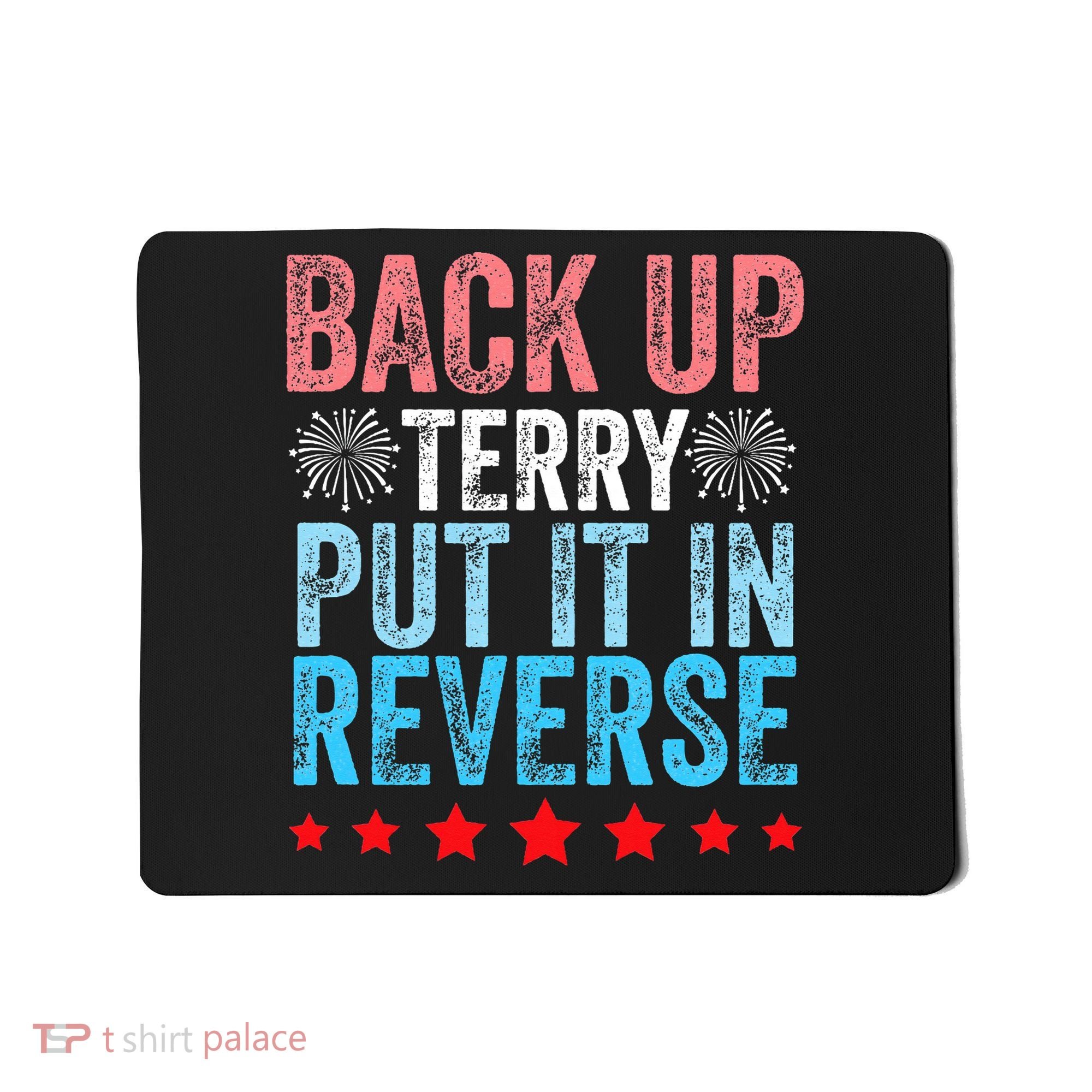 Retro Back Up Terry Back It Up Terry 4th of July Fireworks Mousepad