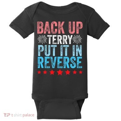 Retro Back Up Terry Back It Up Terry 4th of July Fireworks Baby Bodysuit