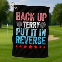 Retro Back Up Terry Back It Up Terry 4th of July Fireworks Golf Towel thumb 1