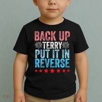 Retro Back Up Terry Back It Up Terry 4th of July Fireworks Toddler T-Shirt thumb 2