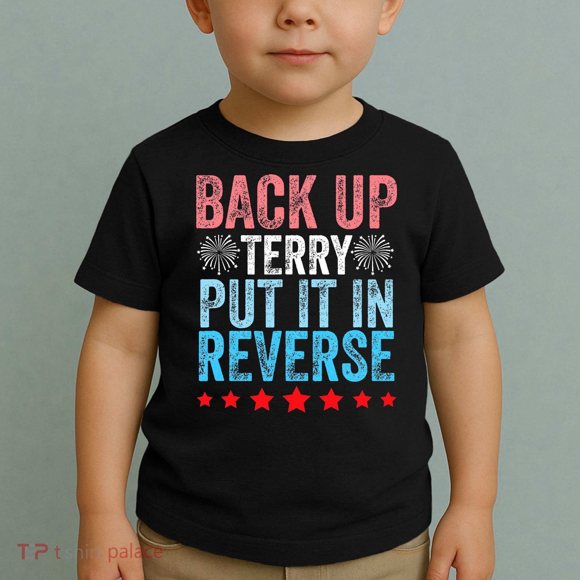 Retro Back Up Terry Back It Up Terry 4th of July Fireworks Toddler T-Shirt