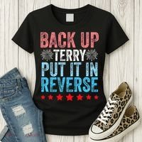Retro Back Up Terry Back It Up Terry 4th of July Fireworks Women's T-Shirt thumb 3