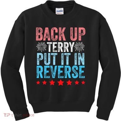 Retro Back Up Terry Back It Up Terry 4th of July Fireworks Kids Sweatshirt