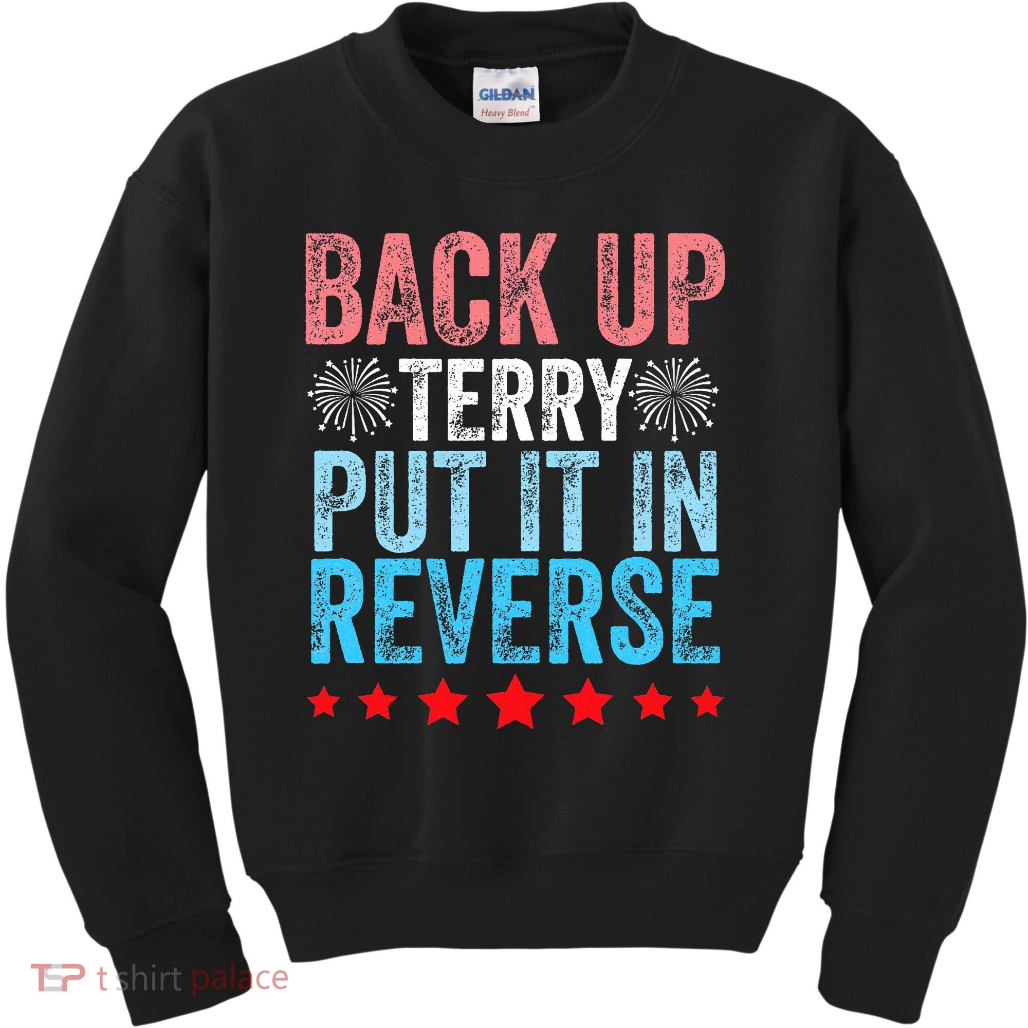 Retro Back Up Terry Back It Up Terry 4th of July Fireworks Kids Sweatshirt