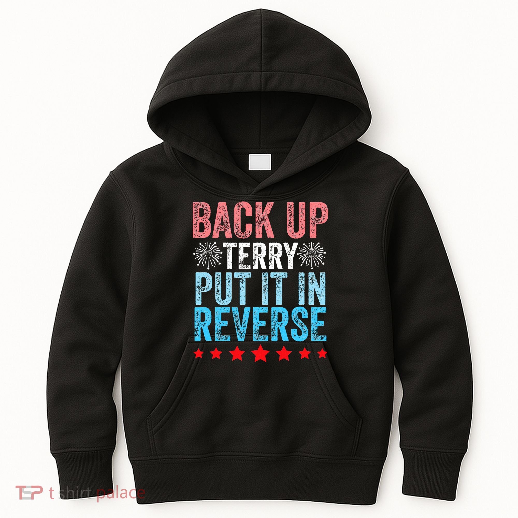 Retro Back Up Terry Back It Up Terry 4th of July Fireworks Kids Hoodie