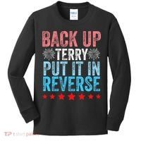 Retro Back Up Terry Back It Up Terry 4th of July Fireworks Kids Long Sleeve Shirt thumb 0
