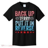 Retro Back Up Terry Back It Up Terry 4th of July Fireworks Kids T-Shirt thumb 0