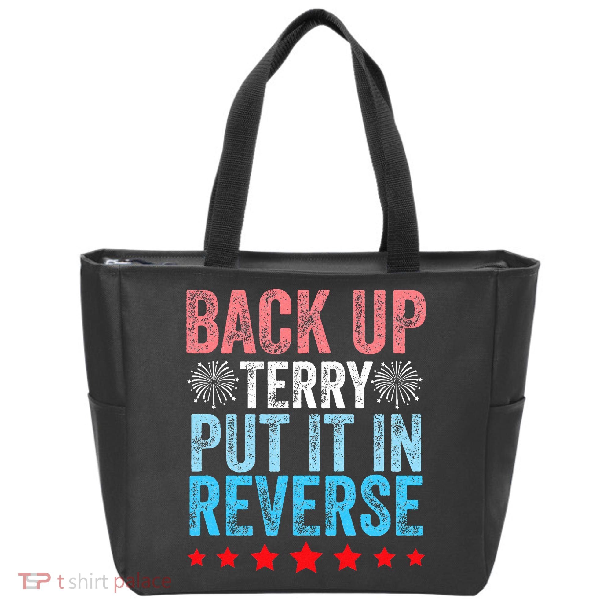 Retro Back Up Terry Back It Up Terry 4th of July Fireworks Tote Bag