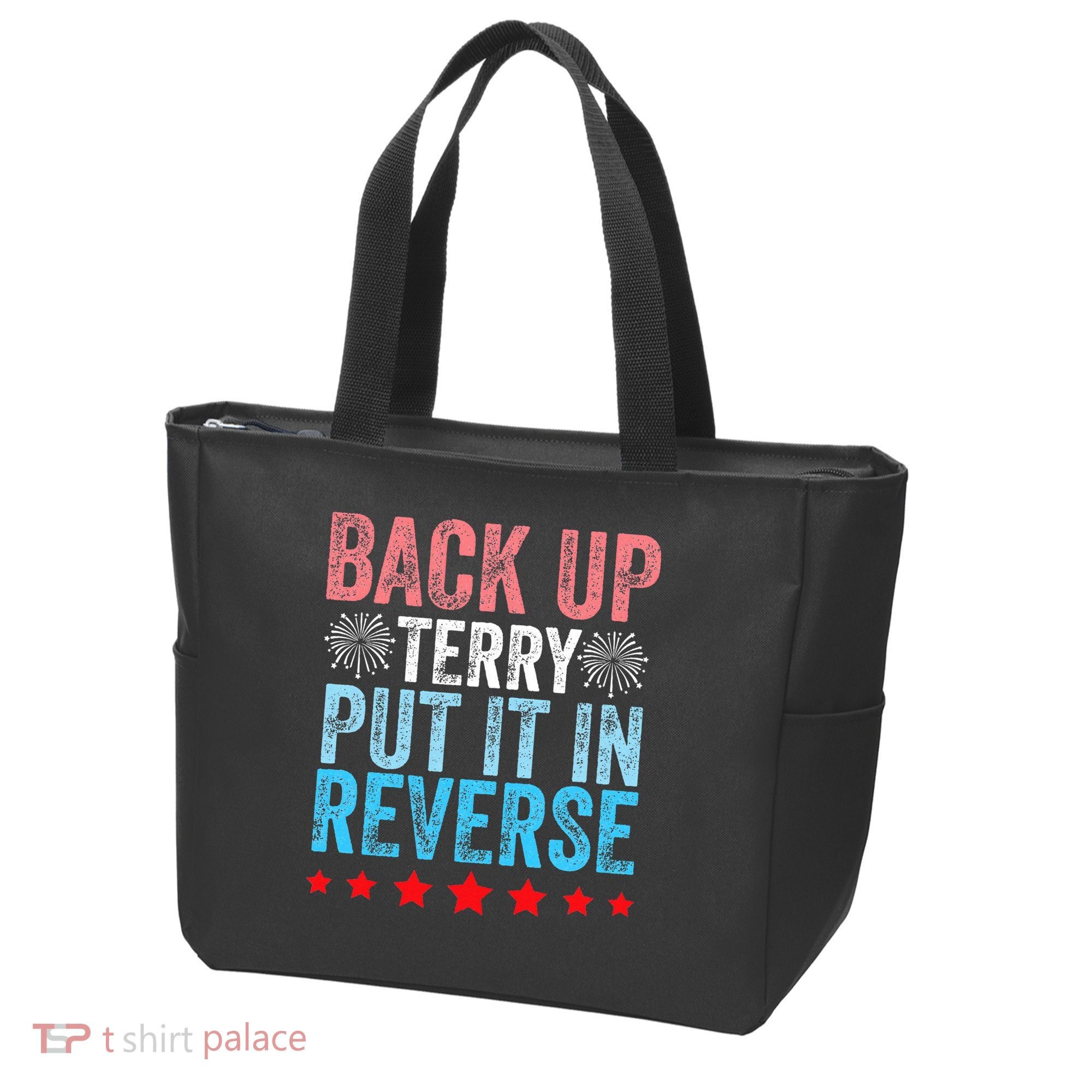 Retro Back Up Terry Back It Up Terry 4th of July Fireworks Tote Bag