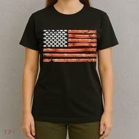 Retro Bacon Usa American Flag Independence Day 4th Of July T-Shirt thumb 4