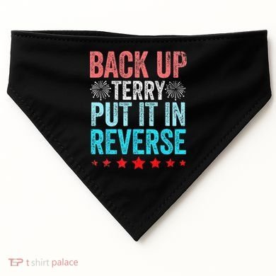 Retro Back Up Terry Put It In Reverse 4th Of July Fireworks USA-Made Doggie Bandana