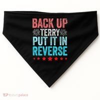 Retro Back Up Terry Put It In Reverse 4th Of July Fireworks USA-Made Doggie Bandana thumb 0