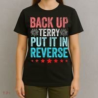 Retro Back Up Terry Put It In Reverse 4th Of July Fireworks T-Shirt thumb 4