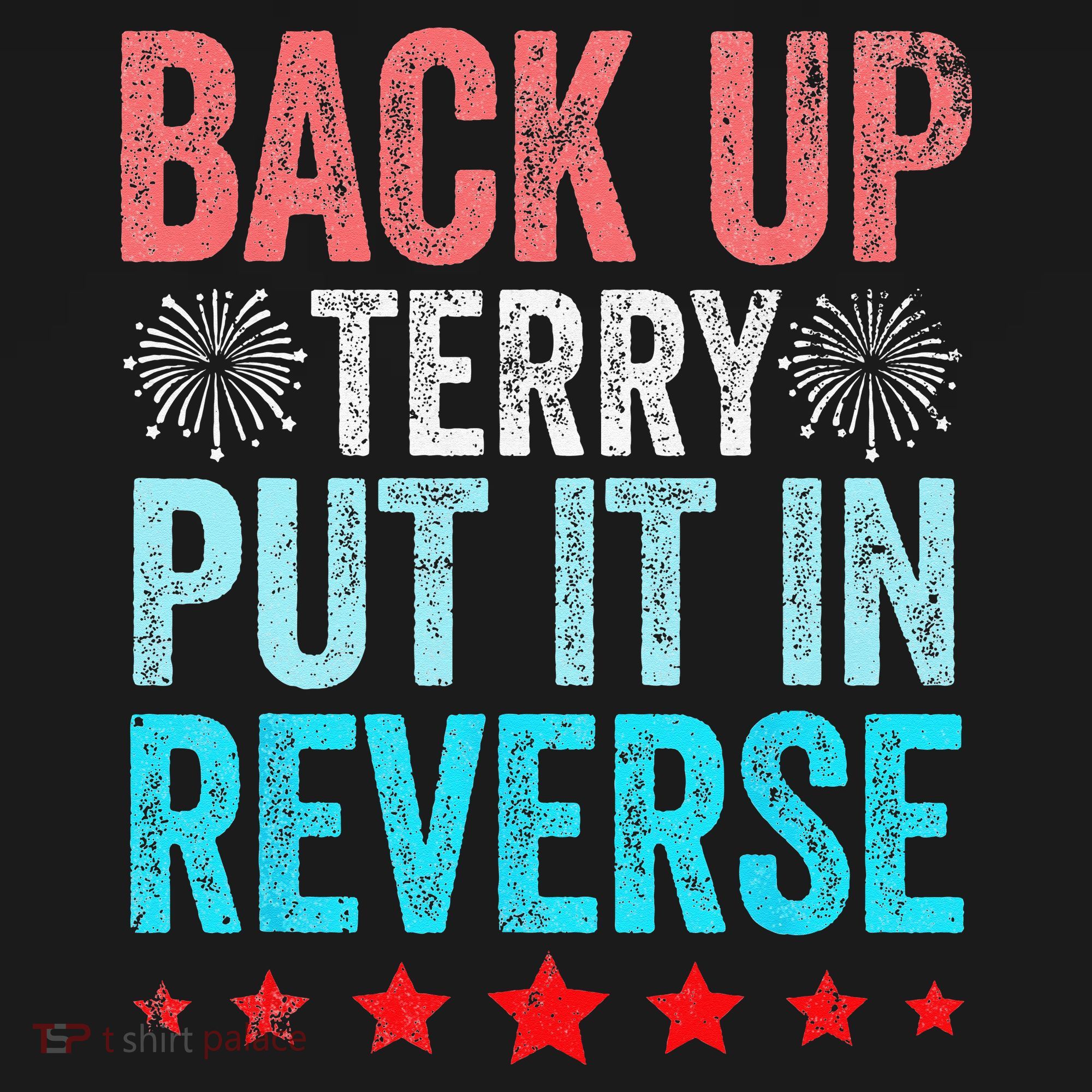 Retro Back Up Terry Put It In Reverse 4th Of July Fireworks Women's Hoodie