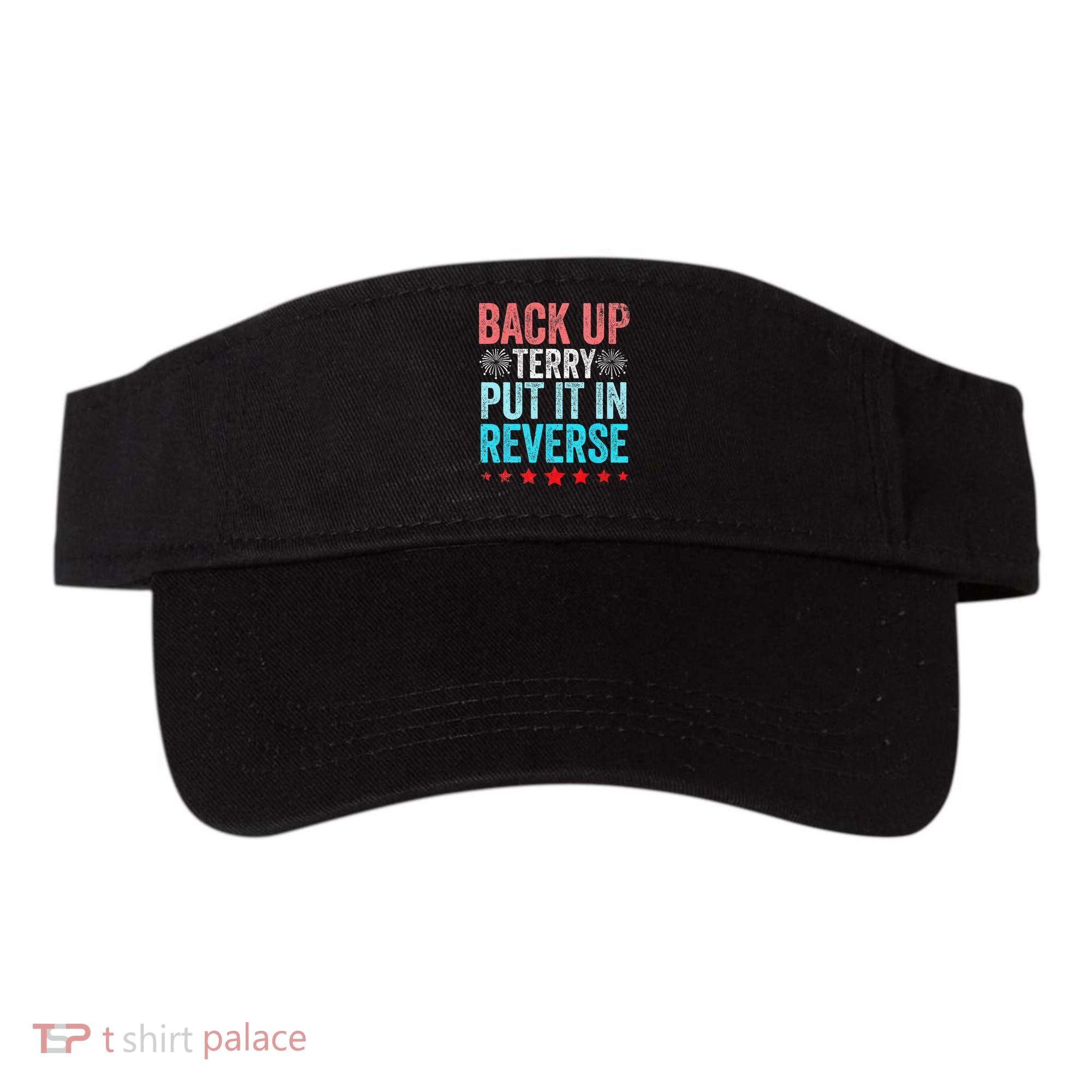 Retro Back Up Terry Put It In Reverse 4th Of July Fireworks Visor
