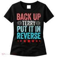 Retro Back Up Terry Put It In Reverse 4th Of July Fireworks Women's T-Shirt thumb 0