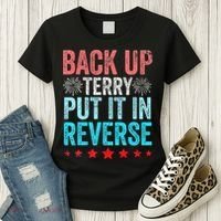Retro Back Up Terry Put It In Reverse 4th Of July Fireworks Women's T-Shirt thumb 3