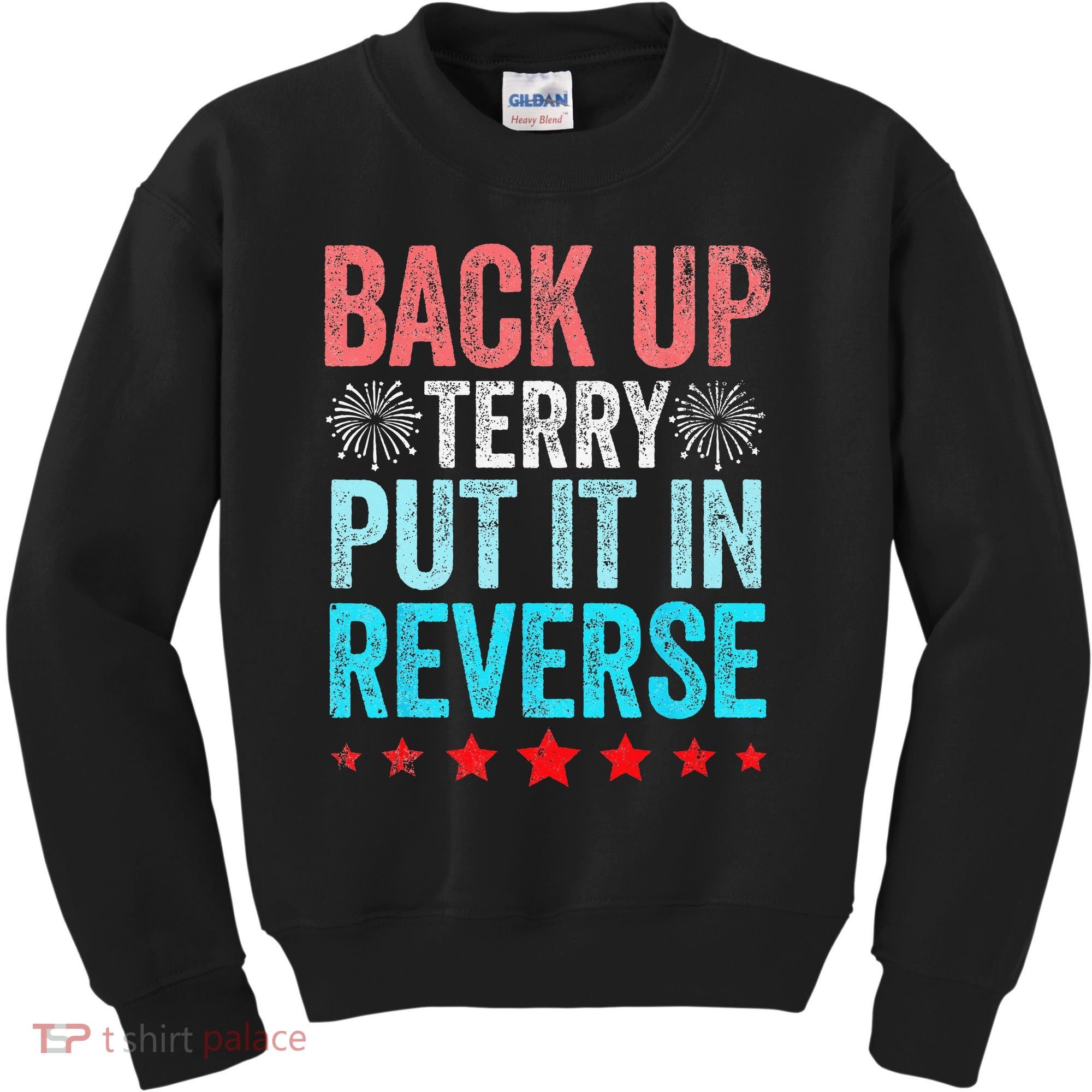Retro Back Up Terry Put It In Reverse 4th Of July Fireworks Kids Sweatshirt