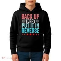 Retro Back Up Terry Put It In Reverse 4th Of July Fireworks Kids Hoodie thumb 4
