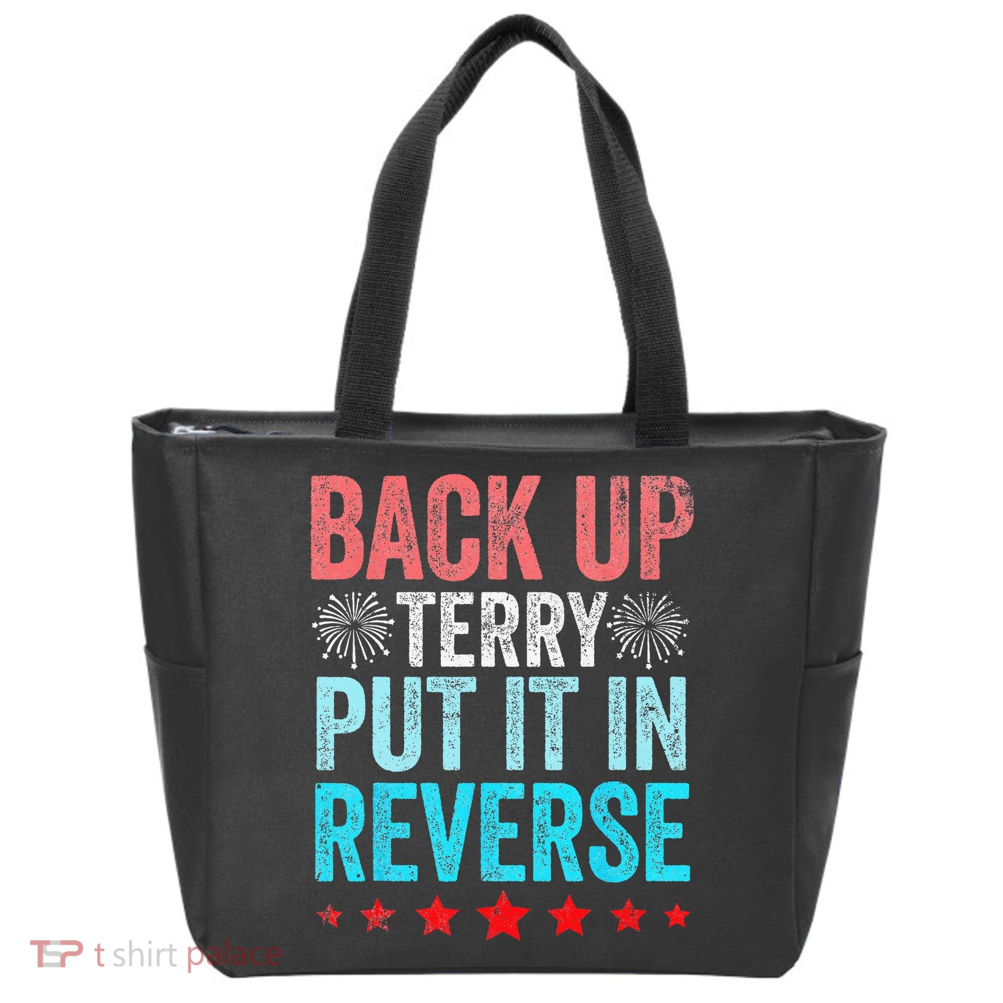 Retro Back Up Terry Put It In Reverse 4th Of July Fireworks Tote Bag