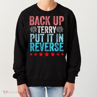 Retro Back Up Terry Put It In Reverse 4th Of July Fireworks Women's Sweatshirt