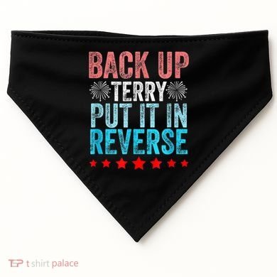 Retro Back Up Terry Put It In Reverse 4th Of July Fireworks USA-Made Doggie Bandana
