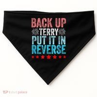 Retro Back Up Terry Put It In Reverse 4th Of July Fireworks USA-Made Doggie Bandana thumb 0