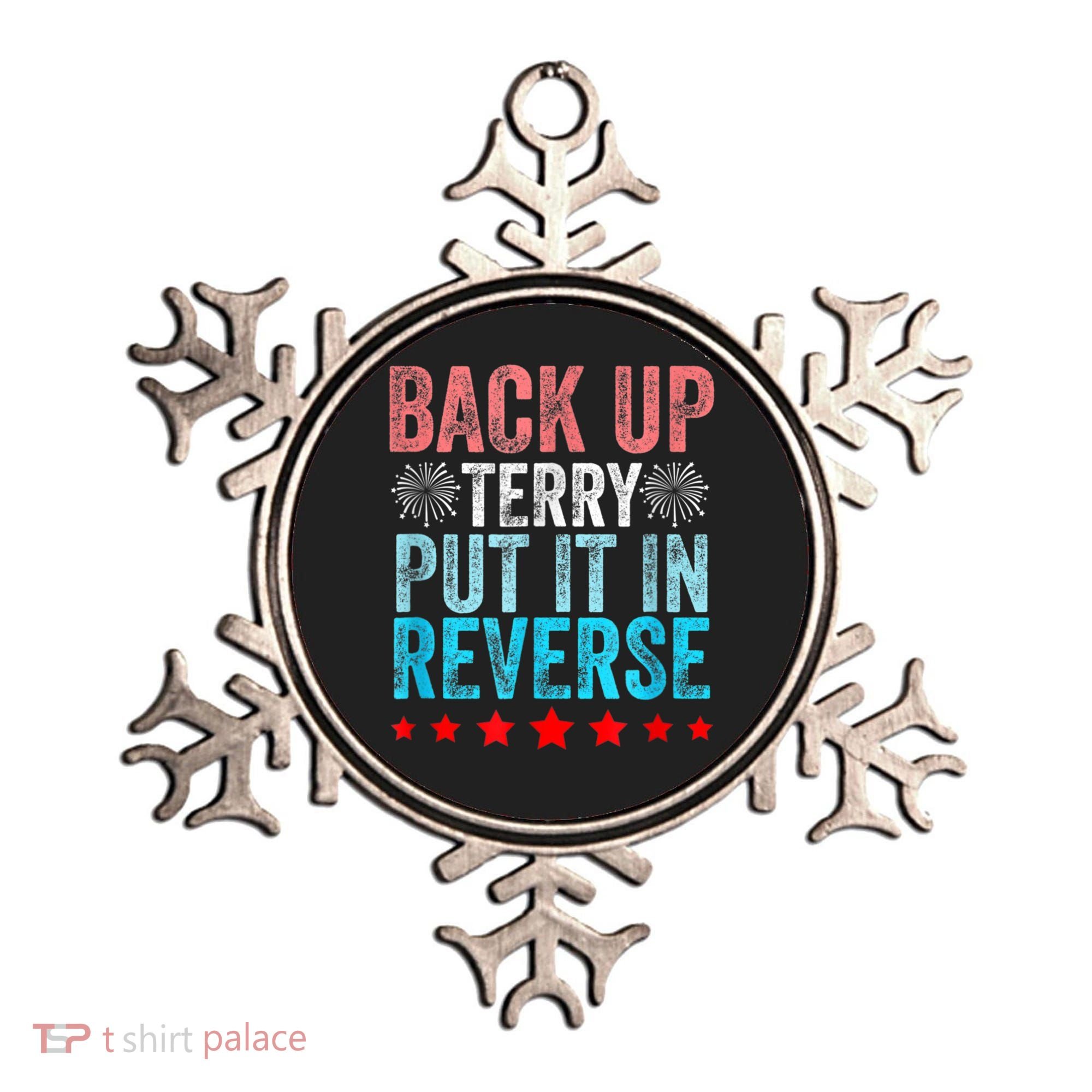 Retro Back Up Terry Put It In Reverse 4th Of July Fireworks Ornament