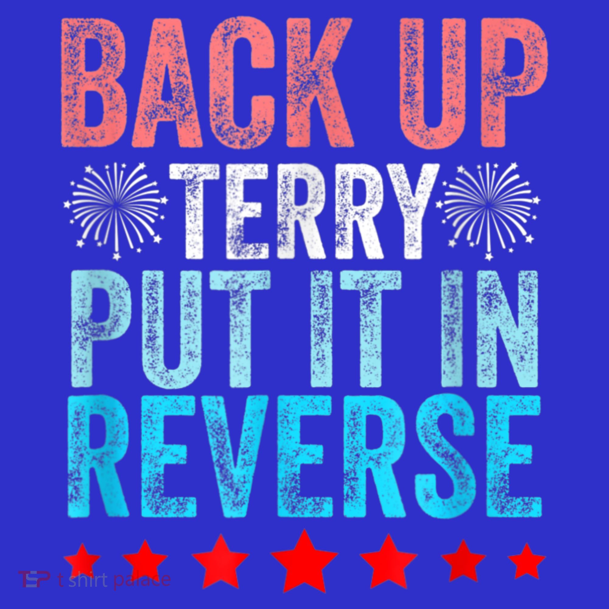 Retro Back Up Terry Put It In Reverse 4th Of July Fireworks Women's Tank Top