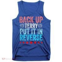 Retro Back Up Terry Put It In Reverse 4th Of July Fireworks Tank Top thumb 0