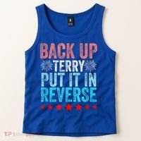 Retro Back Up Terry Put It In Reverse 4th Of July Fireworks Tank Top thumb 2
