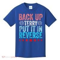 Retro Back Up Terry Put It In Reverse 4th Of July Fireworks Kids T-Shirt thumb 0