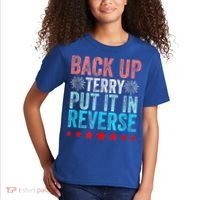 Retro Back Up Terry Put It In Reverse 4th Of July Fireworks Kids T-Shirt thumb 2